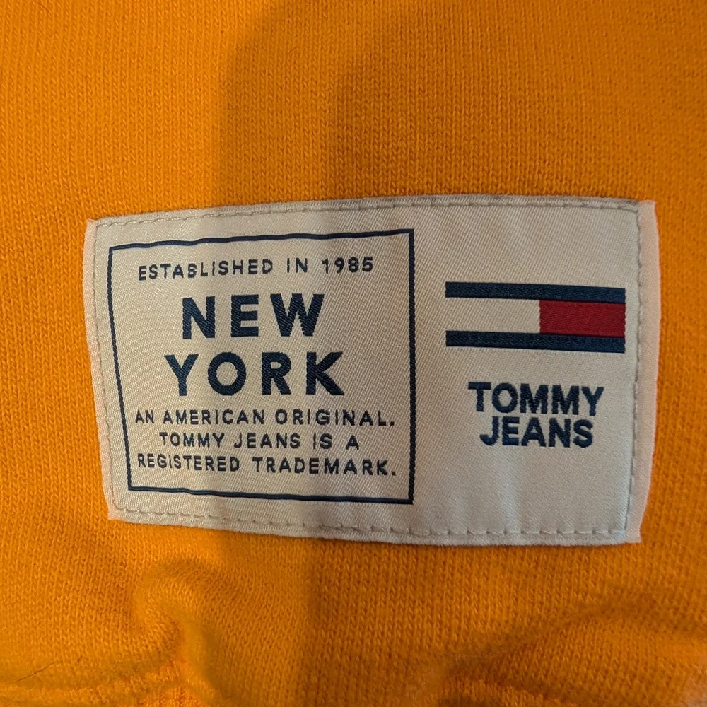 Tommy Hilfiger Embroidered Orange Crewneck Sweater